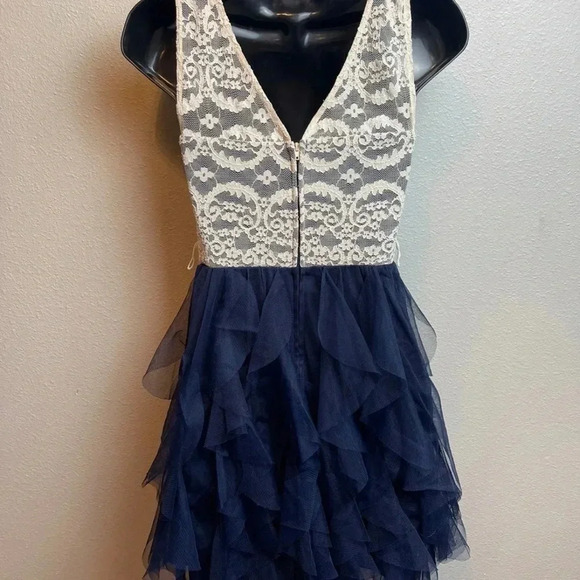TEEZE Me Juniors Lace Ruffled A-Line Dress. - Picture 11 of 12